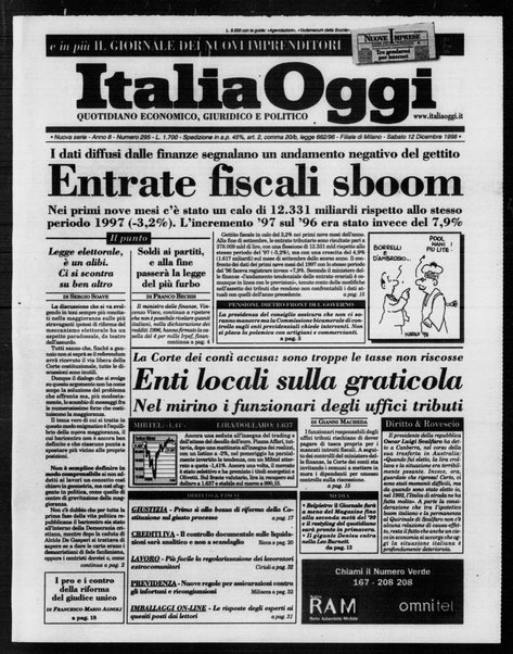 Italia oggi : quotidiano di economia finanza e politica